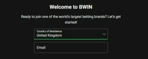 bwin Welcome Offer Country of Residence UK