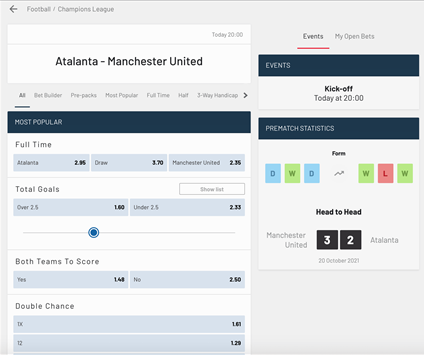 PreMatch - BetUK